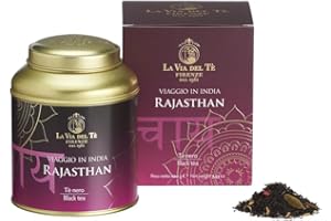 La Via del Tè - Tè nero Rajasthan - lattina da 100 gr - chai indiano, speziato