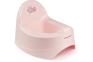 BABYLON Töpfchen Nautilus - Antirutsch Toiletten - Kinder Klo - Nachttopf - WC Sitz Topf - Anatomisches Kindertöpfchen für Jungen und Mädchen - Baby Zubehör Rosa