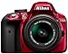 Produktbild Nikon D3300 SLR-Digitalkamera Kit (24 Megapixel, 7,6 cm (3 Zoll) TFT-LCD-Display, Live View, Full-HD) inkl. AF-S DX 18-55 VR II Objektiv rot