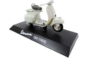 OPO 10 - Scooter Miniature de Collection 1/18 Compatible avec Piaggio Vespa 150 Gris - 1955 - Ves0041