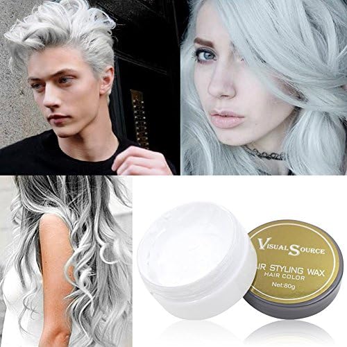 JUHON Colorful Hair Wax Professional Hair Wax Natural Matte Hairstyle Hair Dye Wax for Party Cosplay