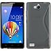 Produktbild PhoneNatic Case für Huawei Honor 3C Hülle Silikon grau S-Style + 2 Schutzfolien