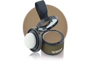 VOLLUCK Ansatzpuder - Haarpuder Haaransatz volumen für Frauen und Männer, Haarverdichtung Hair Styling Powder Haaransatz Kaschieren als Wasserfestes Haar Make-up - 4g（Heller Kaffee）