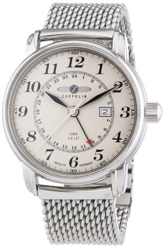 Zeppelin Herren-Armbanduhr XL LZ127 Graf Analog Quarz Edelstahl 7642M5 Zeppelin Herren-Armbanduhr XL LZ127 Graf Analog Quarz Edelstahl 7642M5
