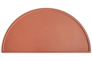 Mushie Mantel Individual de Silicona para Niños | Tapete Resistente a Las Manchas y Apto para Lavavajillas | Diseño Antideslizante | Accesorio Durable para Niños Pequeños y Niñas | Clay