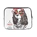 Produktbild QuqUshop Design Benutzerdefinierte Cavalier King Charles Spaniel Hund Gestreifte Ärmel Weiche Laptop Tasche Tasche Haut Für MacBook Air 11"(2 Seiten)