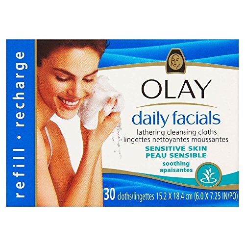 Olay Daily Facials Cloths Refills for Sensitive Skin (30) - Pack of 6