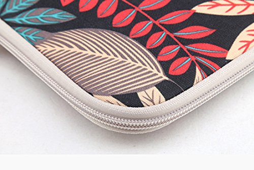 SaiDeng Laptophülle,Segeltuch Bunte Blätter Laptops Abdeckung Mit Einer Bildschirmdiagonale 15″15,6″ - 5