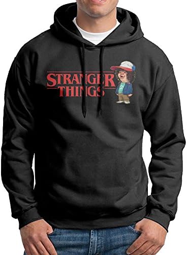 YOcioGo Men's Stranger Things Hooded Sweatshirt -  Black - 