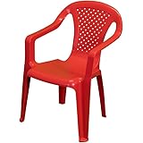 Tomaino Sedia Bambini, Sedie Bambini Plastica Colorate Con Braccioli, Impilabili Set 4 Pz Colori Assortiti