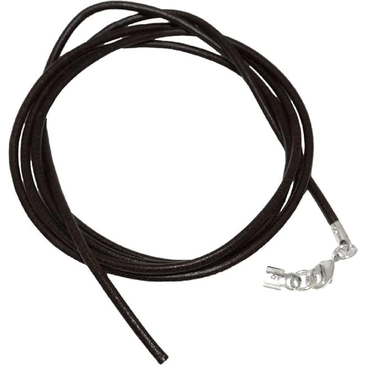 Lederband Schwarz 40 Cm Mit Karabinerverschluss Aus Messing – Für Schlüssel, Hundemarke & Mehr