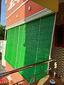 AVR Bamboo Curtains for Balcony, Windows, Privacy and Sun Shade (4 Height 4 Width)