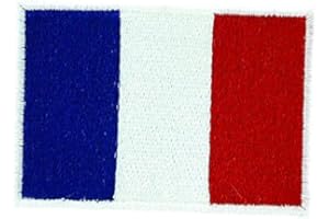 AKACHAFACTORY Akacha Patch écusson brodé Drapeau France français thermocollant Backpack Sac à Dos 7x5
