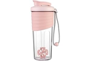 Fivtsme 700 ml Shaker per Proteine, Shaker per Frullati di Proteine, Shaker Per Proteine Fitness, senza BPA, per frullati cremosi di siero di latte, shaker per proteine, originale in Rosa