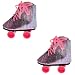 Produktbild Gazechimp Paar Regenbogen Rollschuhe Schlittschuhe mit Schnürsenkel Für 18" Puppen Bekleidung Zubehör