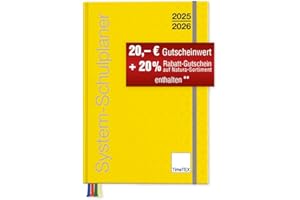 ‎TIMETEX TimeTex 10750 System School Planner, A4 Plus, Yellow, School Year 2024–2025, Teacher’s Calendar, Teacher’s Timetable, with Wide Elastic Fastener