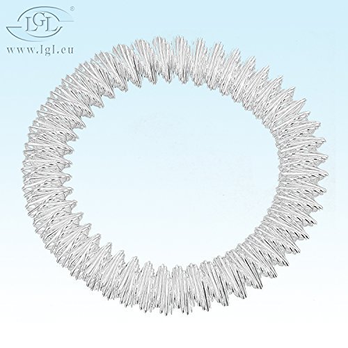 Preisvergleich Produktbild Akupressurring / Massagering / Massagearmband / Armmassagering Silber