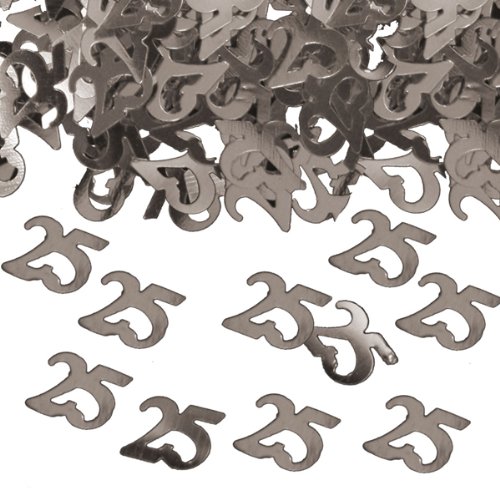 NEU Konfetti 25 Metallic-Silber, 14 g