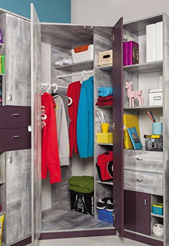 Preisvergleich Produktbild Eckkleiderschrank Jugend