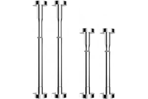 Eawfgtuw Adjustable Kitchen Sink Support Legs, Stainless Steel Bracket Bottom Mount Installation, Counter Support Frame for Undermount Single Bowl Sinks(50-80CM White)