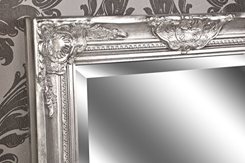 Spiegel Wandspiegel antik silber Barock CLAIRE 80 x 50 cm - 5