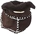 Playshoes Handmade Lambskin Baby Booties with Laces Closure (Black, 0-6 months)