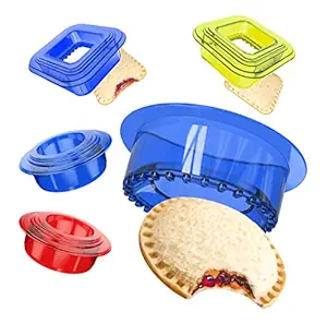 Yumkt Sandwich Cutter and Sealer Sandwich Maker Sandwich Decruster Sandwich for Kids,Blue