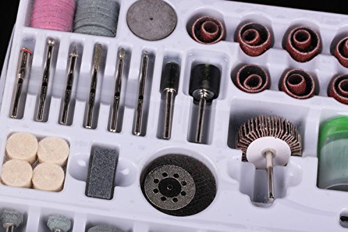 SPTA 216tlg Zubehörset fur Dremel,Proxxon Dremel Kabelgebundenes Multifunktionswerkzeug Schleifen, Schleifen, Polieren–3mm Schaft - 6