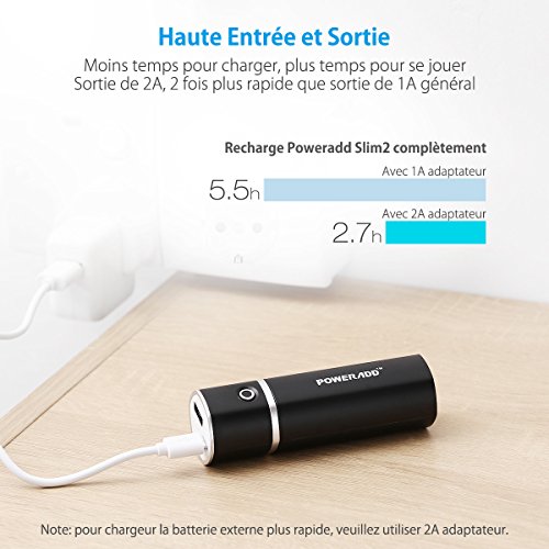 Poweradd Slim2 5000mAh Chargeur Portable Batterie de Secours Externe pour t l phone potable Apple Adapteurs Non Inclus et D autres Appareils Char reviews Poweradd Slim2 5000mAh Chargeur Portable Batterie de Secours Externe pour t l phone potable Apple Adapteurs Non Inclus et D autres Appareils Char