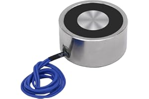 UXNEY Électroaimant DC 12V 250N 55LB / 25Kg Ventouse Ronde Électroaimant Solénoïde Cylindre De Levage 40x20mm