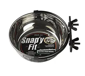 MidWest Homes for Pets Snap'y Fit Food Bowl/Pet Bowl, 20 oz. for Dogs, Cats & Small Animals