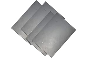 GOONSDS 99.99% Pure Electrodes Graphite Electrodes Rectangle Plate Sheet 100 mm x 50 mm x 5 mm Pack of 4