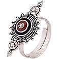 VOYLLA Mandala Aztec Inspired Ring|Oxidised Ring For Women|Adjustable Ring|Gift For Women|