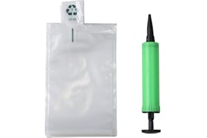 Miupoo Packaging Air Bags,Clear Plastic Inflatable Air Packaging Protector Bag with Free Pump Cushion,Air Inflatable Cushion Blocking Packaging Bag,10x15cm/4x6 Inches,50 Pieces
