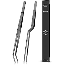 3 Pezzi Pinze Cucina Acciaio (20 Cm/25 Cm/30 Cm), Pinzette - 6