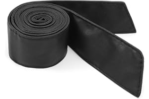 Sethain Faux Leather Obi Long Waist Belt Retro Corset Cinch Belt Dress Waistband Soft Streamer for Women and Girls