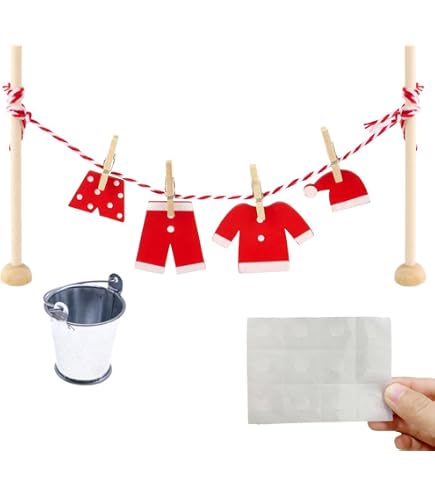 Mini Accessori Per Gnomi Natalizi - Falò Con Luci LED, Ascia E Legna, Per Case Delle Bambole E Decorazioni Fai Da Te