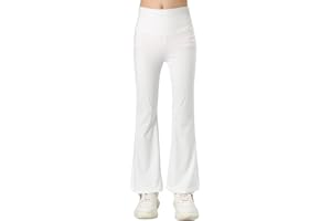 KISLOVE Mädchen Flared Legging Hohe Taille Strentchy Tanz Yoga Sport Leggings Lange Hosen Kinder Hosen für 5-16 Jahre