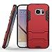 Produktbild SsHhUu Galaxy S7 Hülle, Galaxy G930 Hülle, Stoßsichere Dual Layer Hybrid Tasche Schutzhülle mit Ständer für Samsung Galaxy S7 2016 / G930 / G930F (5.1") Red
