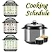 Price comparison product image Altsommer Newest Cooking Schedule Cheat Sheet ,3Pcs Cooking Schedule Magnetic Plan Sheet Food Cooking for Instant Pot Sticker,Pressure Cooker Cooking Schedule Magnetic Memo Sticker (black)