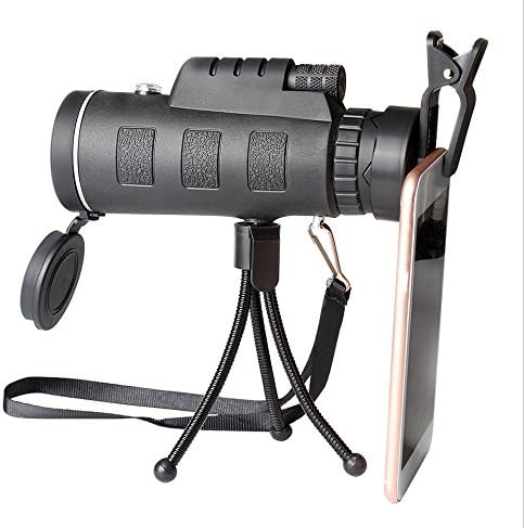 40X60 Monocular Telescope High-Power High-Definition Light Night Vision Dual-Focus Outdoor Sight,Black stent