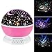 Produktbild Sternenhimmel Projektor 360 Grad drehbar Star Projektor Romantische Nacht Lampe Projektion LED Wulst für Haus,Schlafzimmer,Parteien,Kinder Zimmer, Hochzeit,Geburtstag (Rosa)