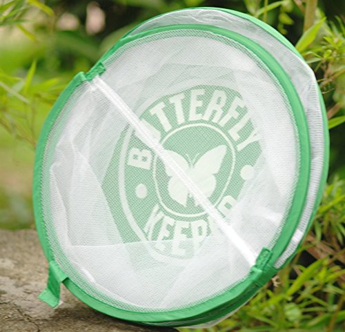 Pop Up Garden Bag wiederverwendbar Garten und Rasen und Leaf Bags faltbar tragbar Yard Waste Bag Insekten Carrier Netz lässt sich verstauen Live Schmetterling - 5