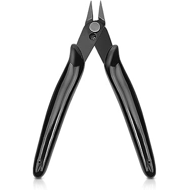 HOUSERAN 2-delige Mini Tangenset, 13 cm Micro Flushkniptang & Naaldneustang, Verende Sieraden Draadkniptang voor Handwerk, Elektronica, Modellen, Zip-Ties