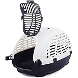 Favorite Transportbox für Kleinere, Mittelgroße Katzen und Hunde für die Reise mit dem Auto, zum Besuch beim Tierarzt oder für Flugreisen (Zugelassen Von den Airlines) mit Praktischem Tragegriff