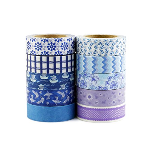 Très Chic Mailanda Washi Tape 10er Set Dekobänder Klebeband Masking Tape - 4
