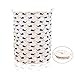 ALLTOP Premium Cartoon Foldable Cotton Line Laundry Basket Folding Children Toys Organiser Storage Basket Clothes Holder with Lids, Whale Pattern