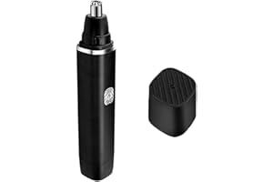 Jaimela Nasenhaarschneider, Batteriebetrieben Nasenhaartrimmer, Schmerzfreier Elektrischer Nasenhaartrimmer, für Männer und Frauen(Schwarz)