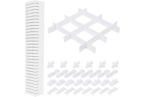 BUYGOO 10 Sets Schubladen Organizer Aufbewahrungs Schubladenteiler Verstellbare Schubladen Separatoren Schubladeneinteiler Schubladenteiler Schubladenraster Trennwand für Schlafzimmer Kommode Schrank Büro