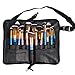 Travelmall Professional 27 Pockets Cosmetic Makeup Brush Bag Beauty Artist Storage Brush Organizer with Artist Belt Strap (black)